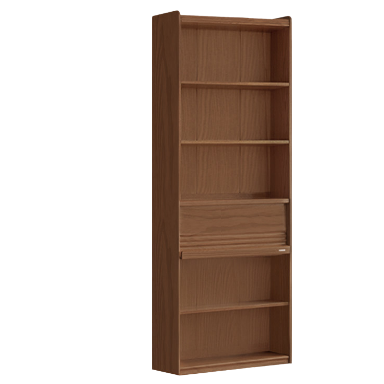 Black Walnut, Sandalwood, Oak, Ash Solid Wood Combination Bookcase with Floor Display and Luxury Storage