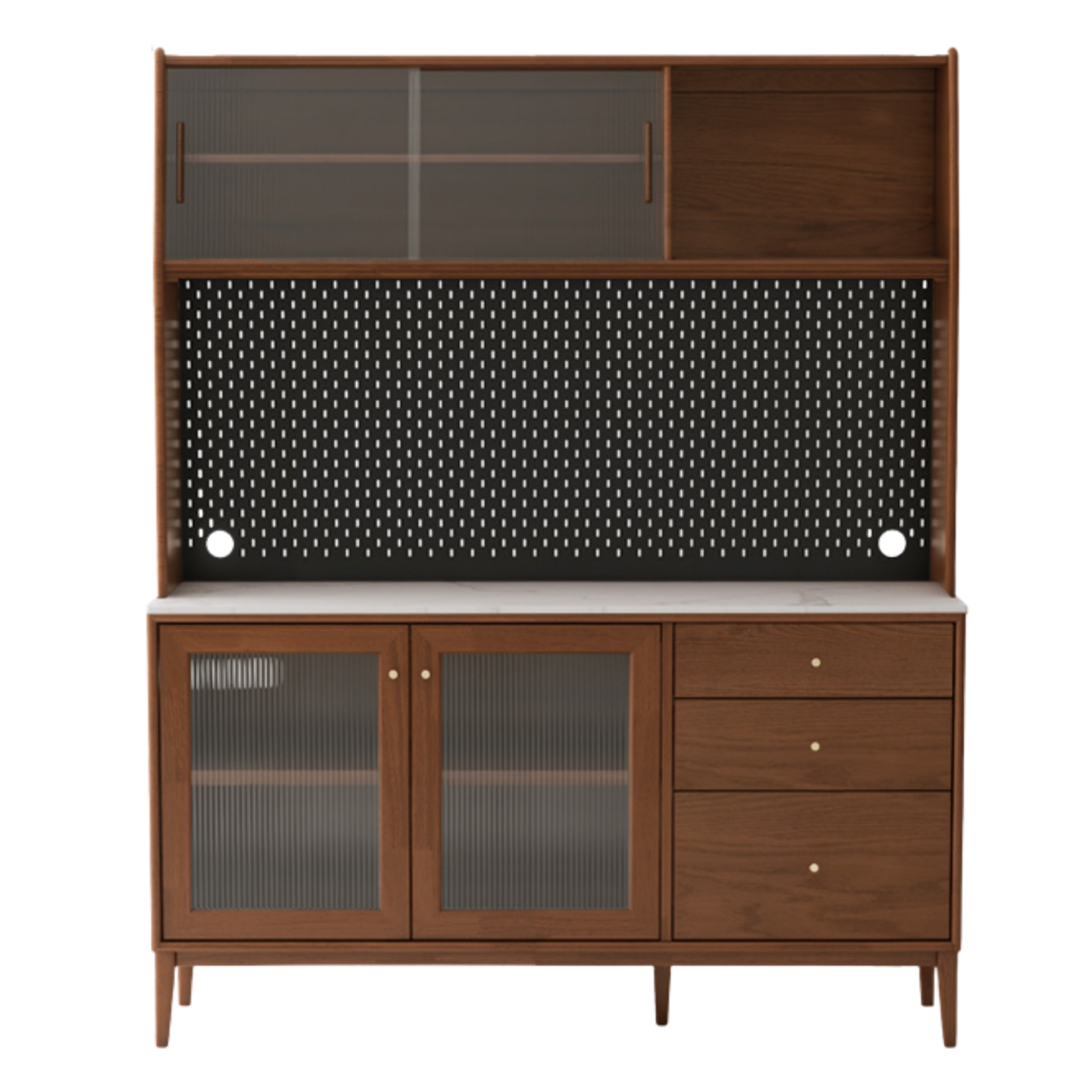 Oak Solid Wood Sideboard, Buffet Cabinet