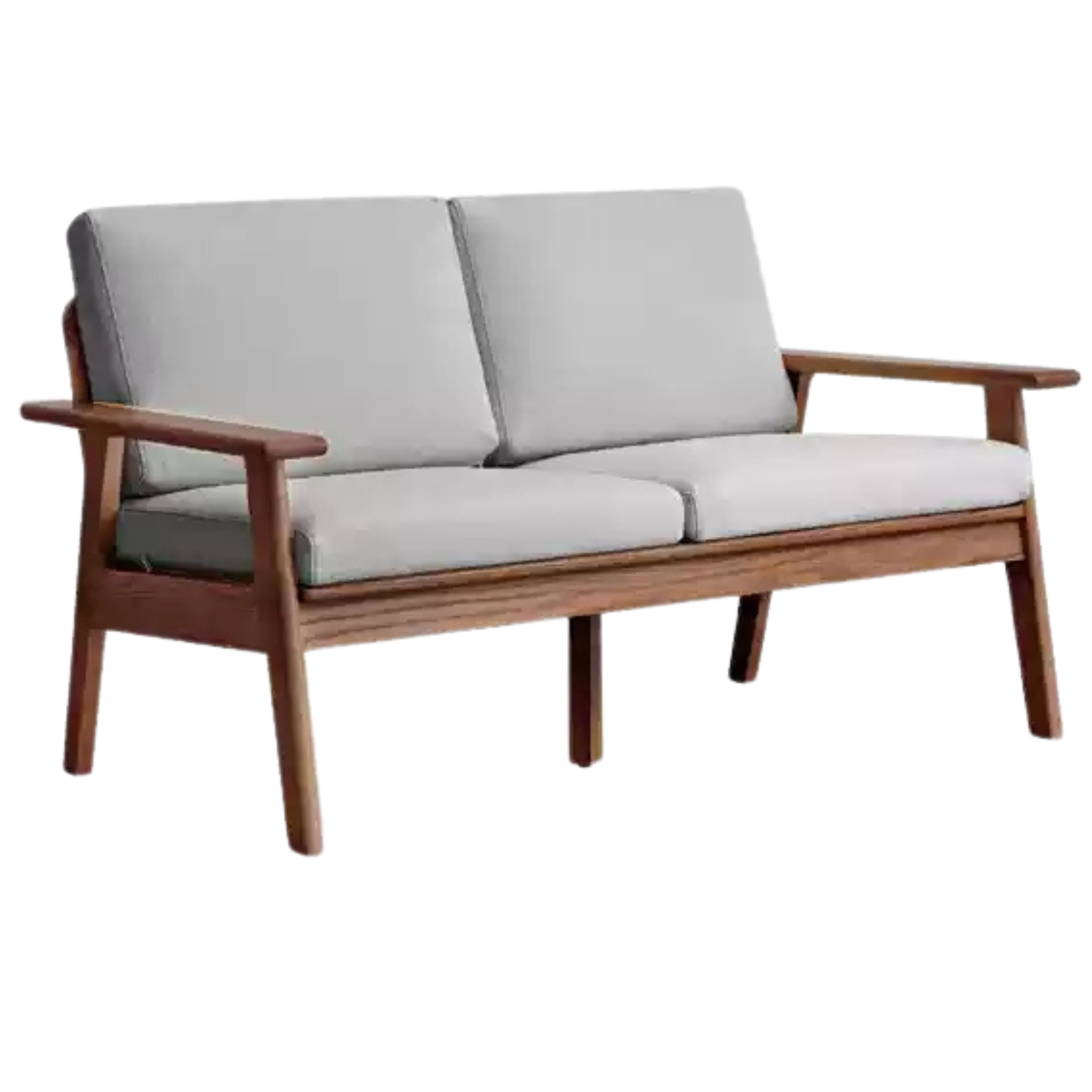 Oak Solid Wood Straight Sofa