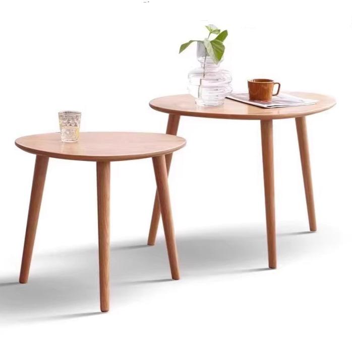 Oak solid wood small Nordic side table