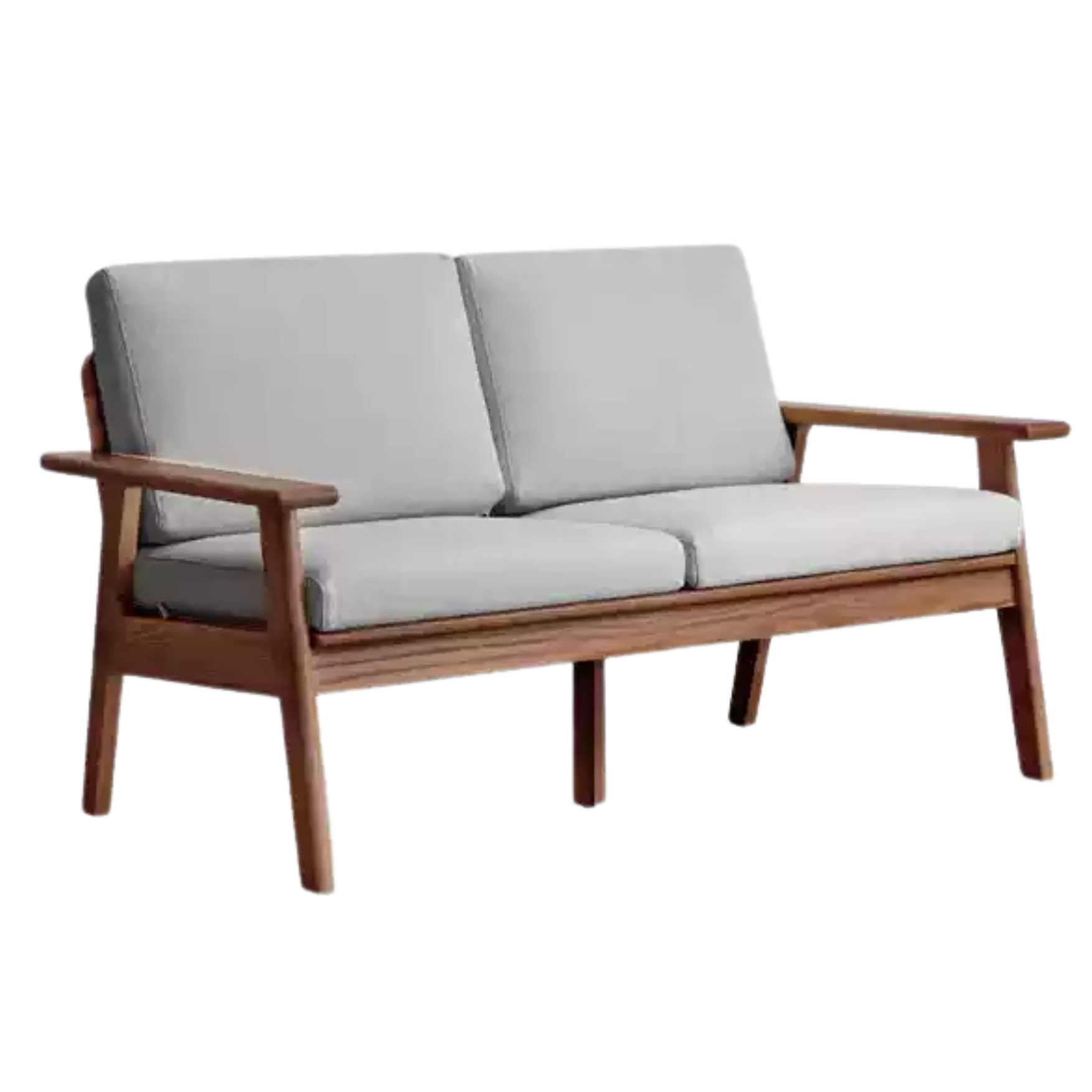 Oak Solid Wood Straight Sofa