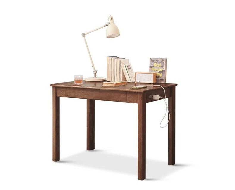 Oak solid wood modern home office desk"