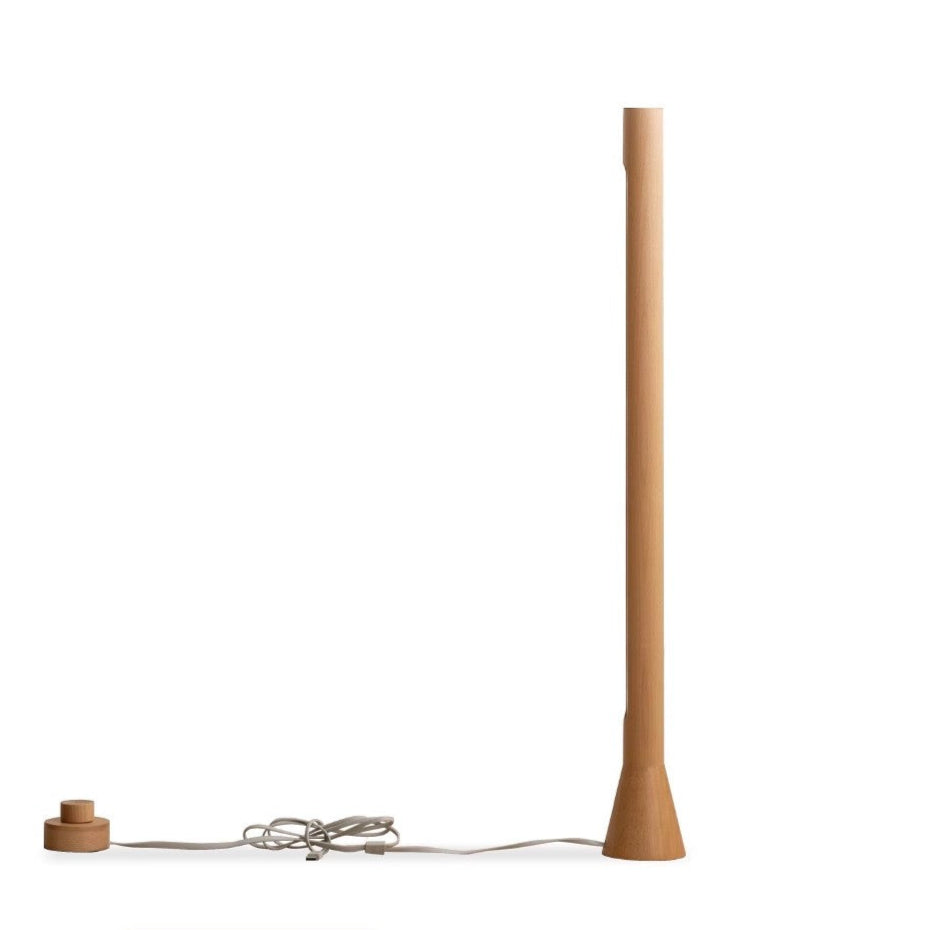 Solid Wood Modern Floor Vertical Atmosphere Lamp