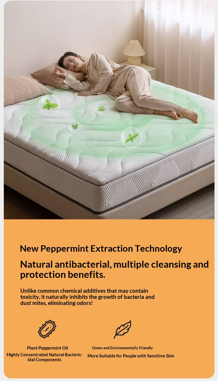 Zero-Glue Bedroom Mattress — Natural Anti-Mite, Breathable, Spring Back Support, Firm Support Mattress