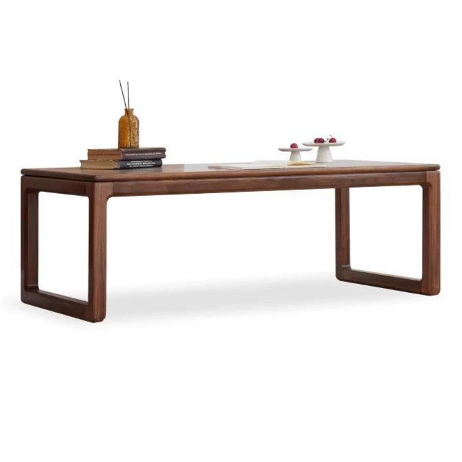 Oak, Black Walnut solid wood Japanese style coffee table-