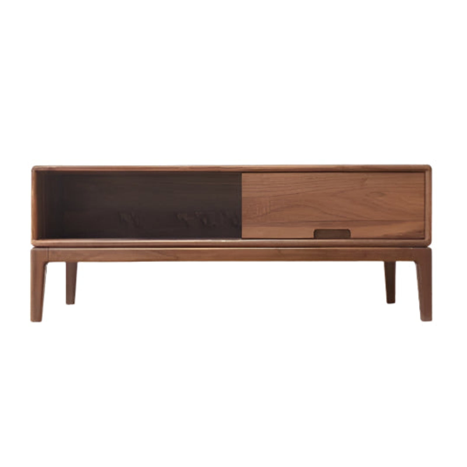 Black Walnut, Ash Solid Wood Modern Coffee Table