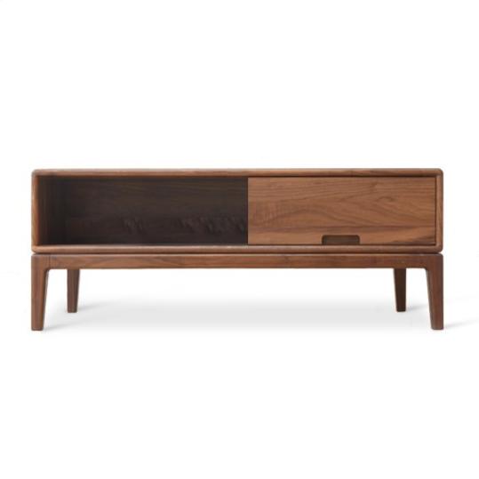 Black Walnut, Ash Solid Wood Modern Coffee Table