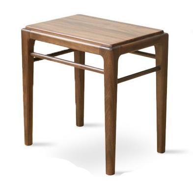 Black walnut solid wood makeup stool