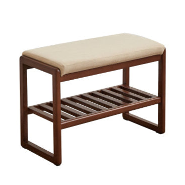 Beech solid wood shoe changing stool: