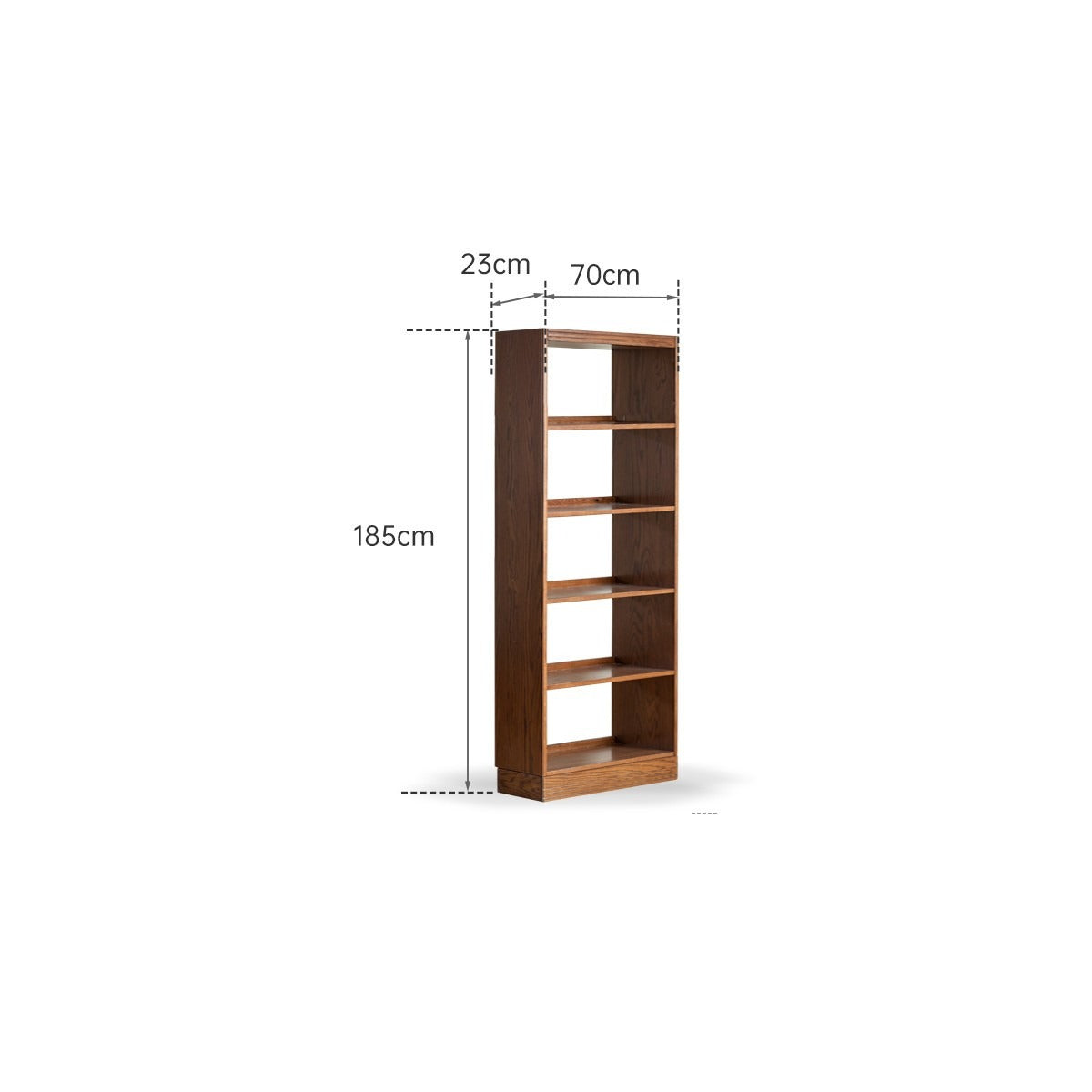 Oak solid wood bookshelf floor rack storage full wall bookcase<