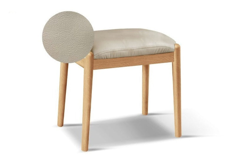 Oak solid wood makeup stool*