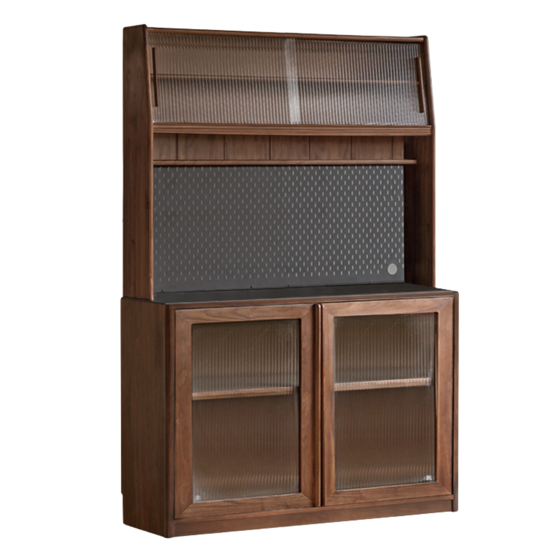 Black Walnut, Ash, Sandalwood Solid Wood Sideboard Hole Storage