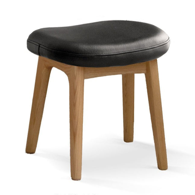 Oak Solid Wood Soft Makeup Stool