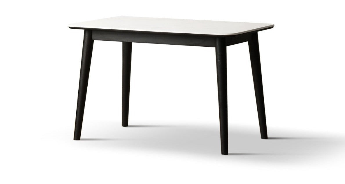 Oak solid wood slab dining table-