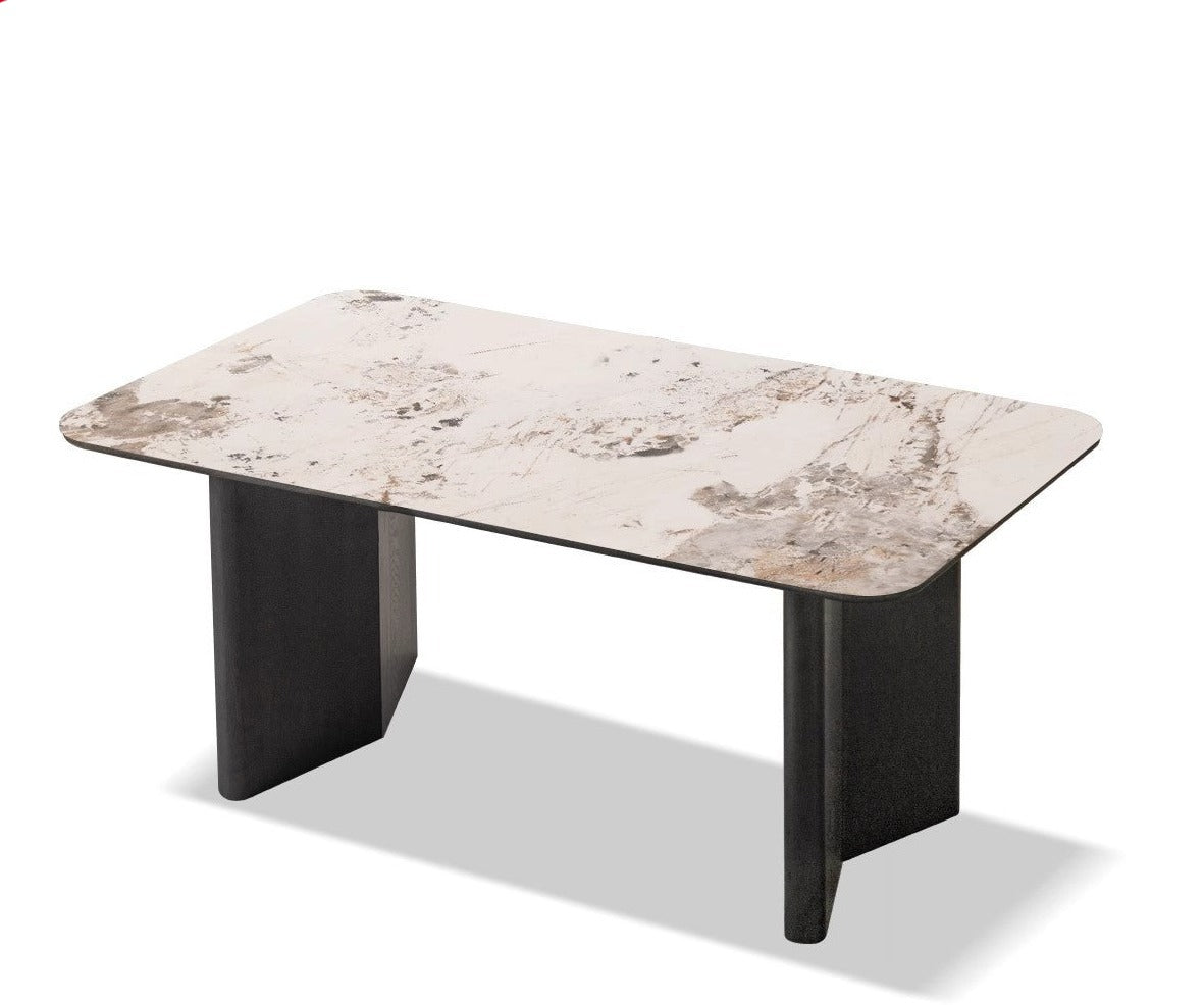 Oak Solid wood slate Italian dining table "