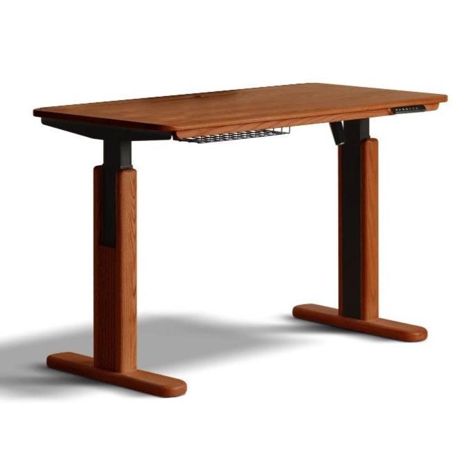 Oak Solid Wood Motor Electric Lift Table