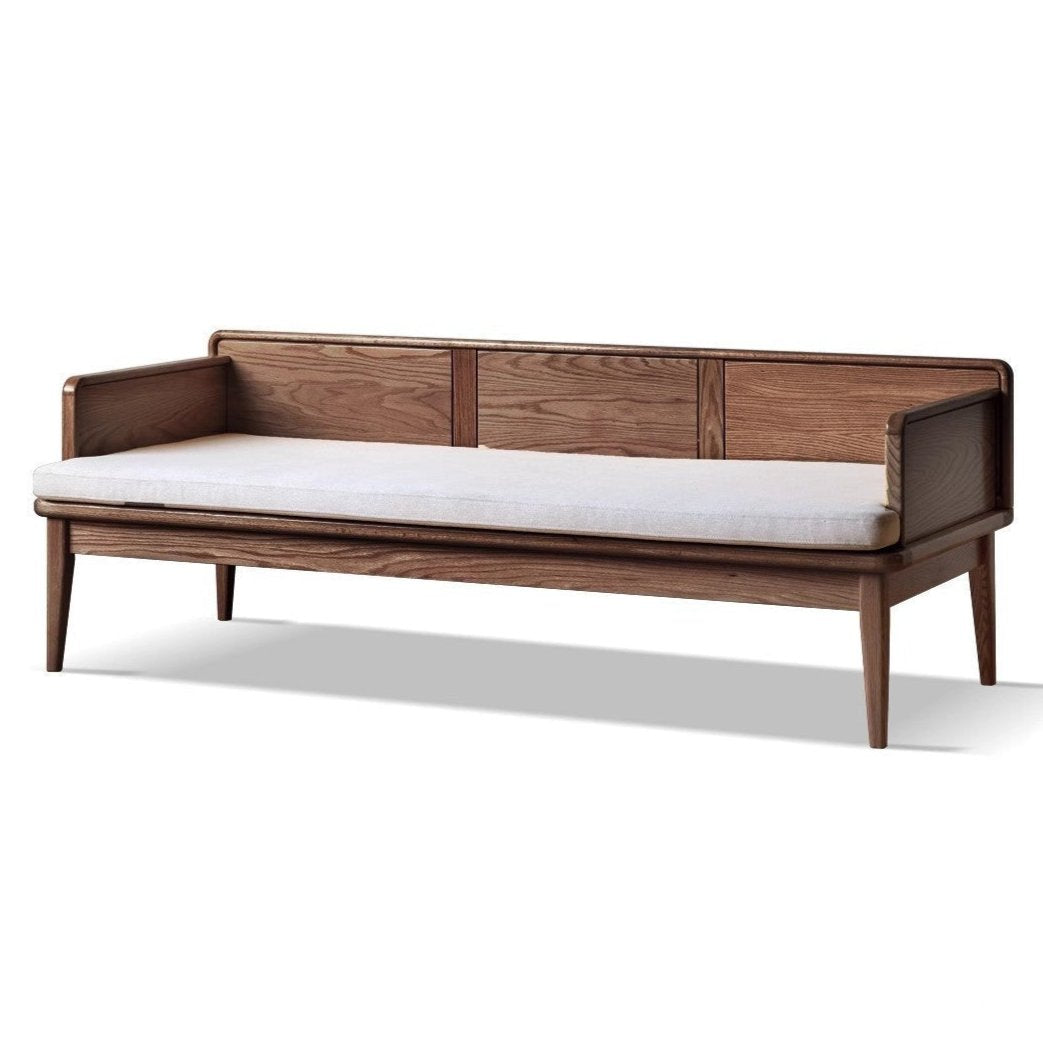 Oak solid wood sofa dual-purpose sofa bed