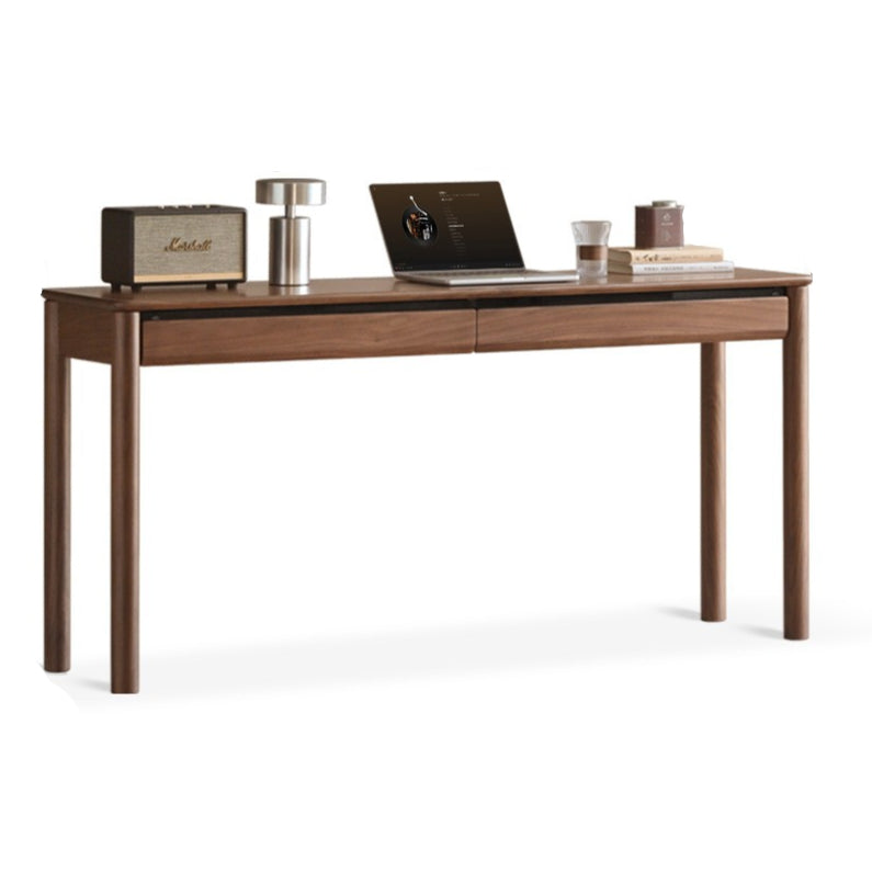 Black walnut solid wood light luxury with drawer desk