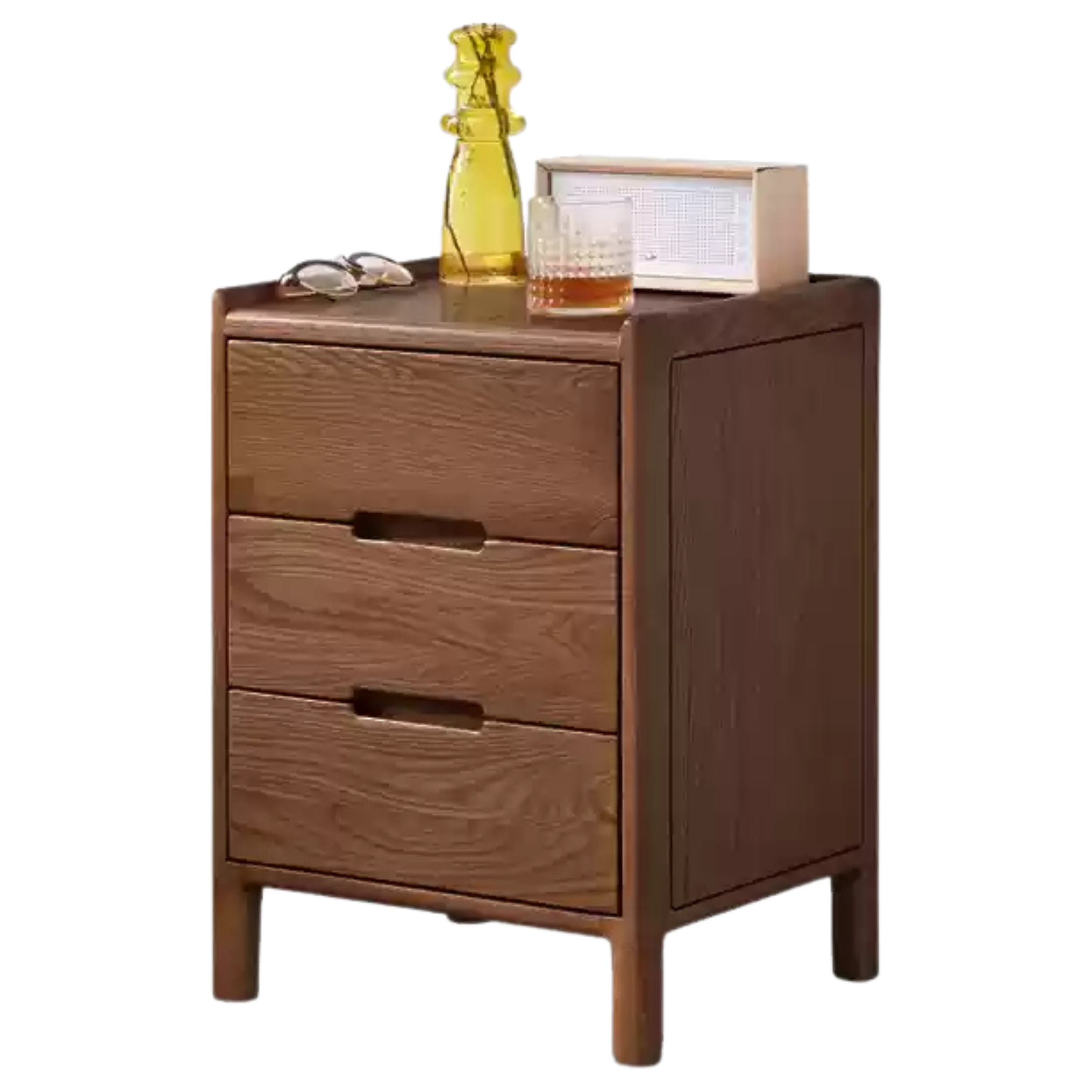 Oak solid wood Nightstand.