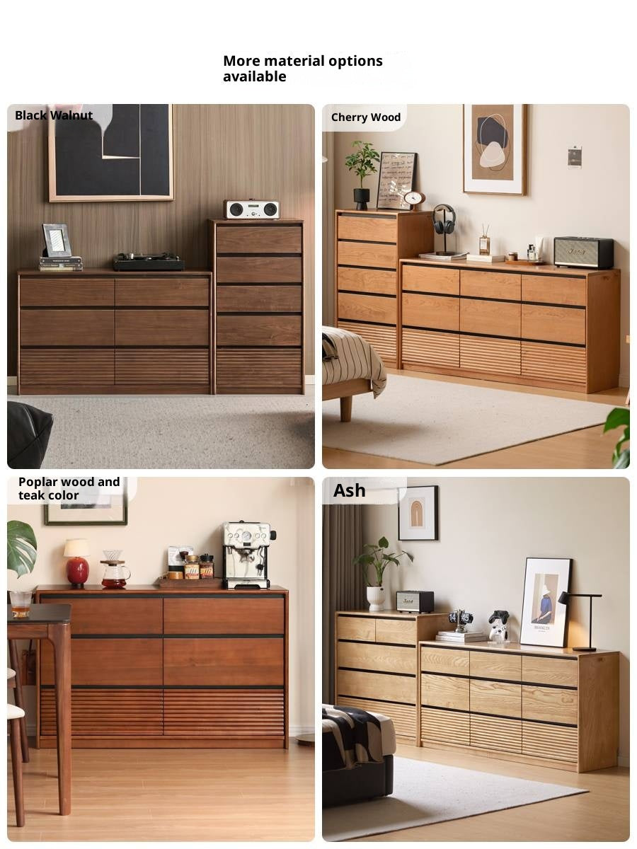 Oak Solid Wood Modern Minimalist Chest of Drawers