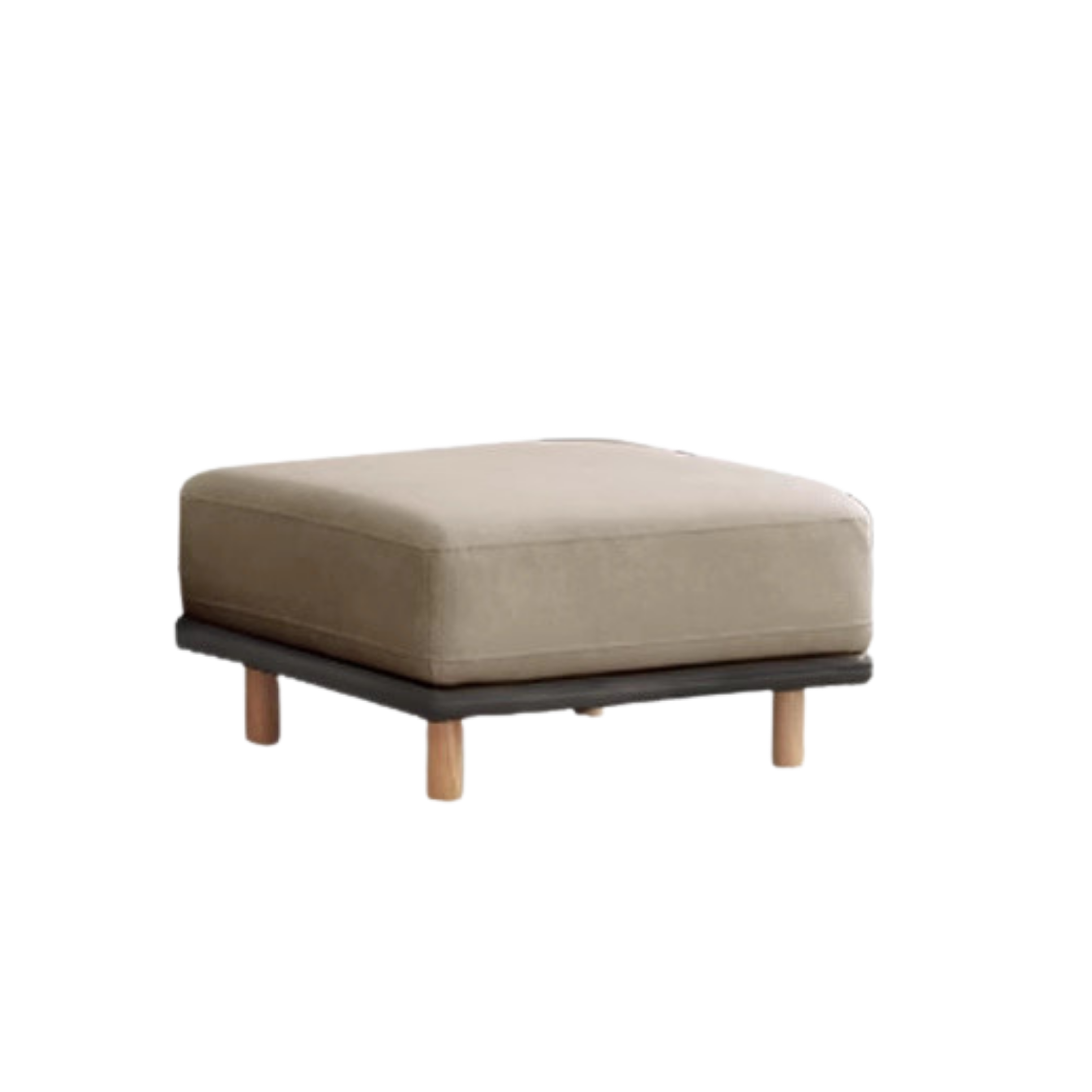Fabric Wooden Modern Sofa Footstool