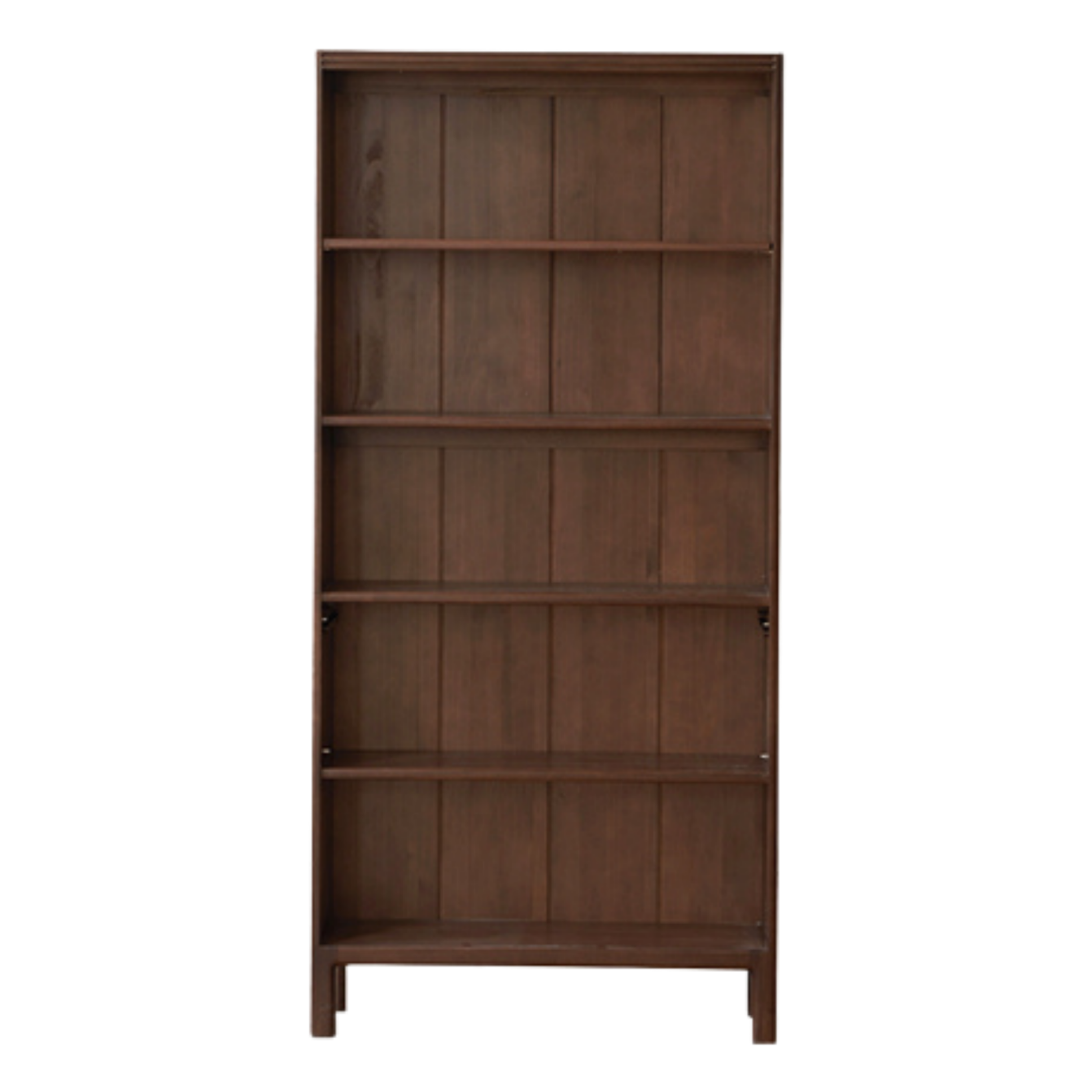 Black Walnut, Oak Solid Wood Nordic Bookcase with Glass Door