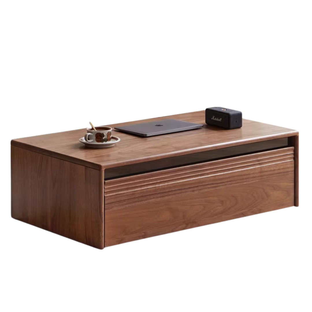 Black walnut Solid wood coffee table modern minimalist -