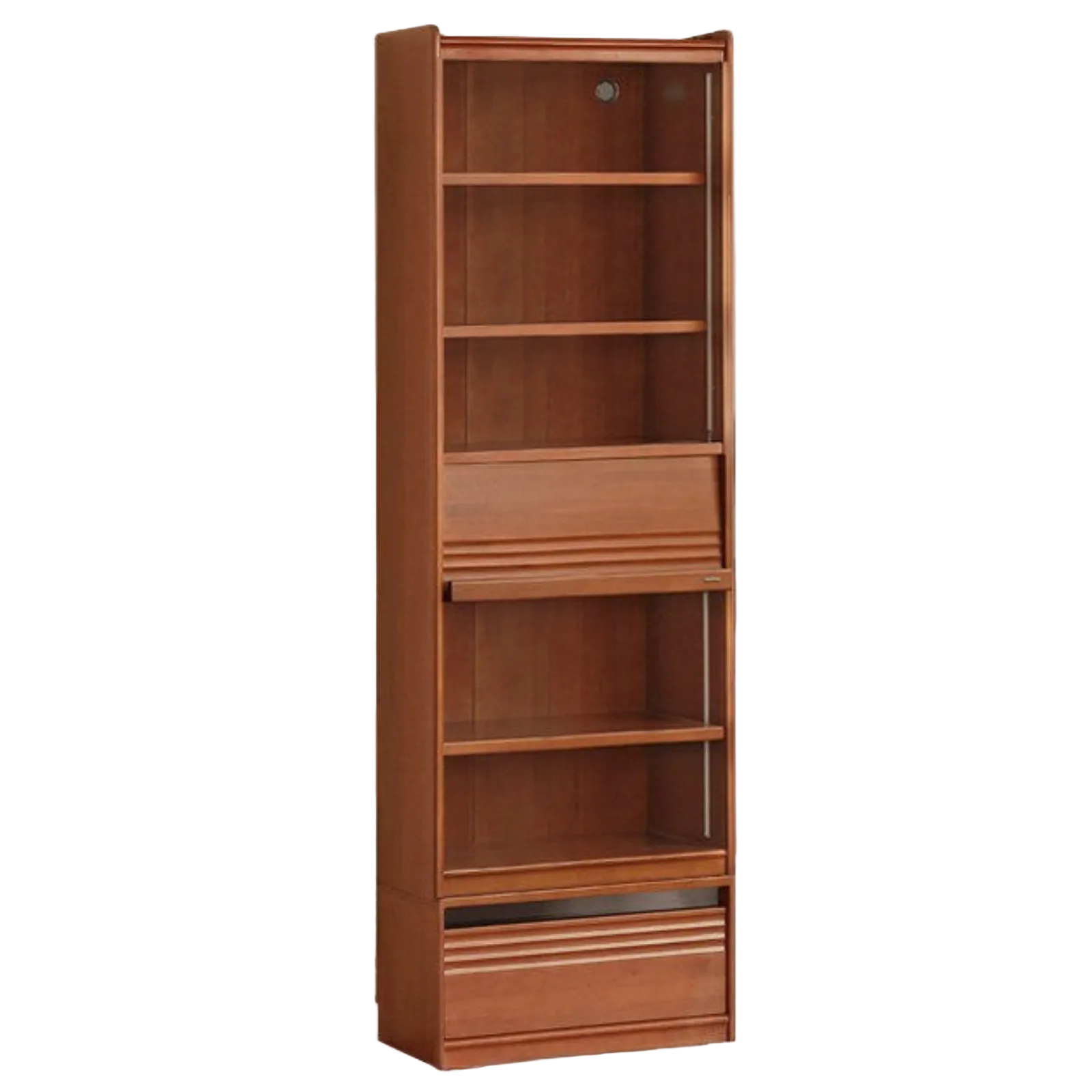 Poplar Solid Wood Antique Style Bookshelf Combination