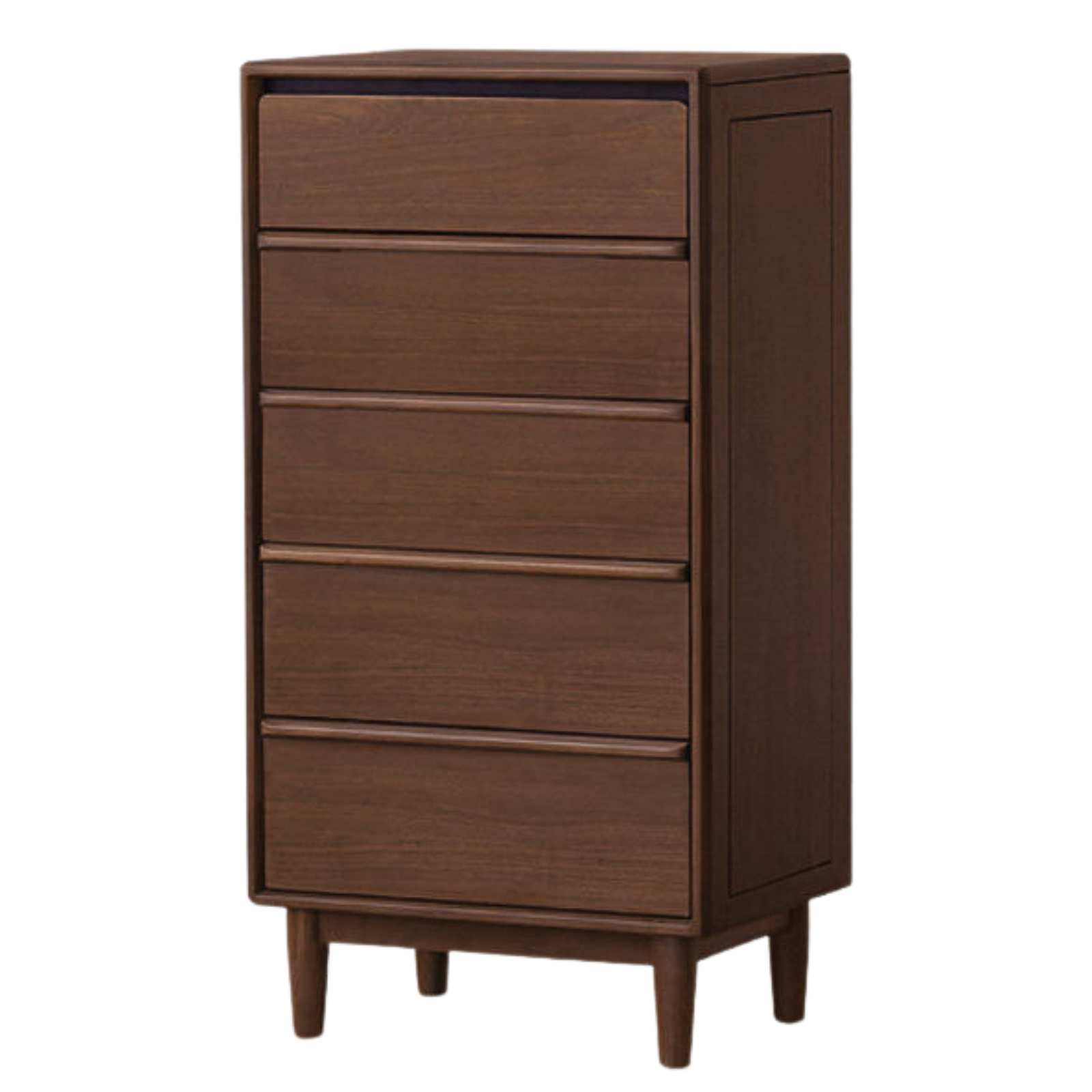 Black Walnut, Sandalwood Solid Wood, Solid Longan Hardwood Italian Light Luxury Chest of Drawers