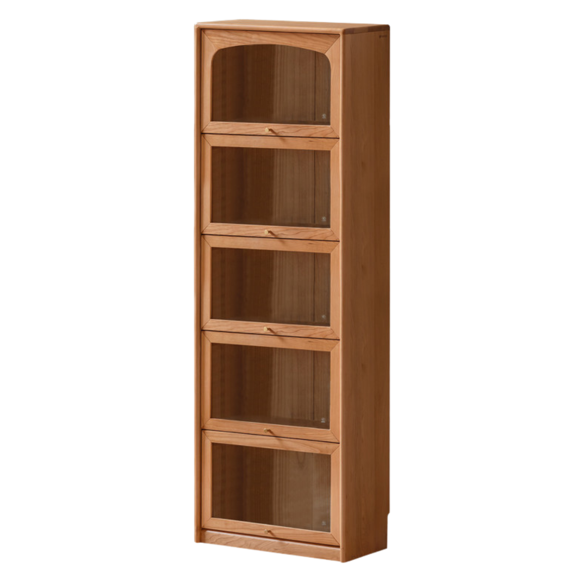 Cherry Solid Wood Ancient Style Floor Bookcase