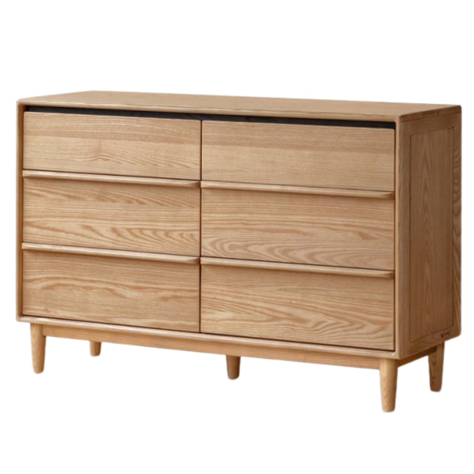 Ash Solid Wood Modern Drawer Cabinet