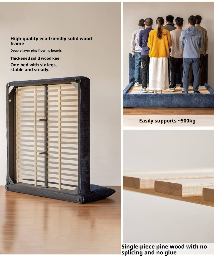 Fabric Chenille Soft Bed Italian Style