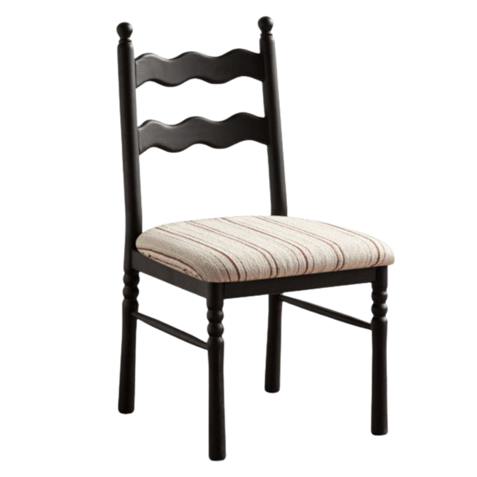 4 pcs-Beech, Ash Solid Wood French Retro Chair with Removable Washable Cushion