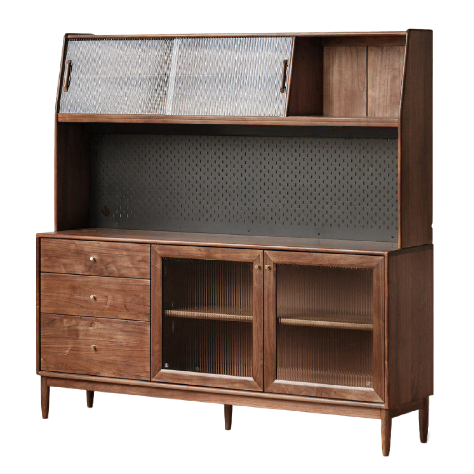 Black Walnut , South American Walnut, Catalpa Solid Wood Sideboard, Buffet Cabinet