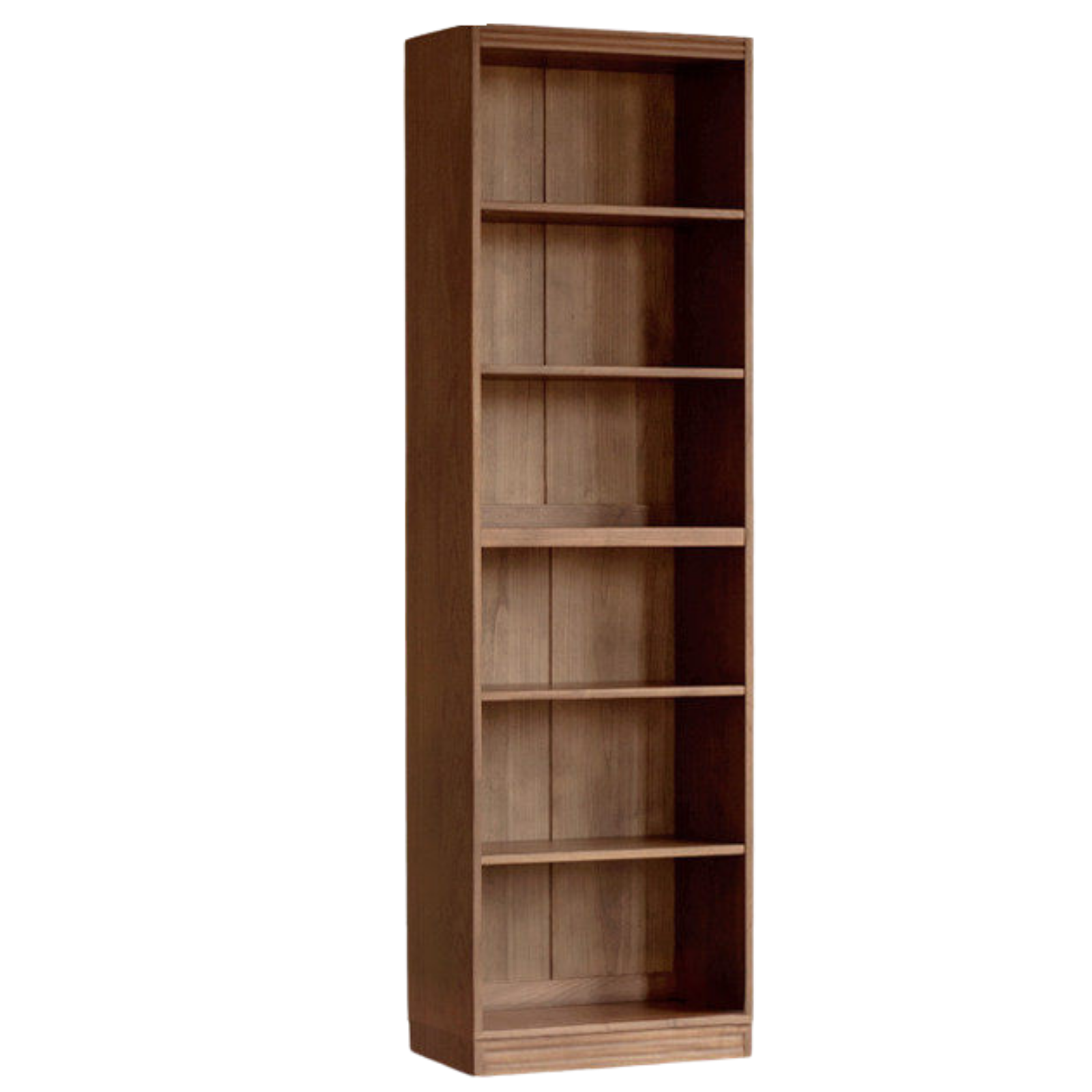 Solid Longan Hardwood, Ash Solid Wood Bookcase with Floor-to-Deck and Wall-Mounted Display Cabinet