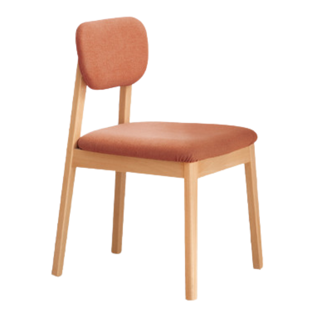 Beech solid wood chair modern  2 pcs