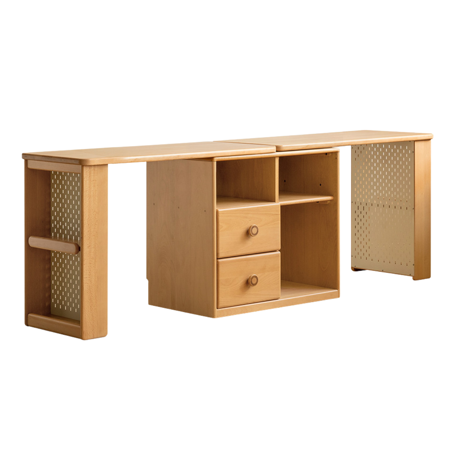 Beech Solid Wood Telescopic Student Writing Desk