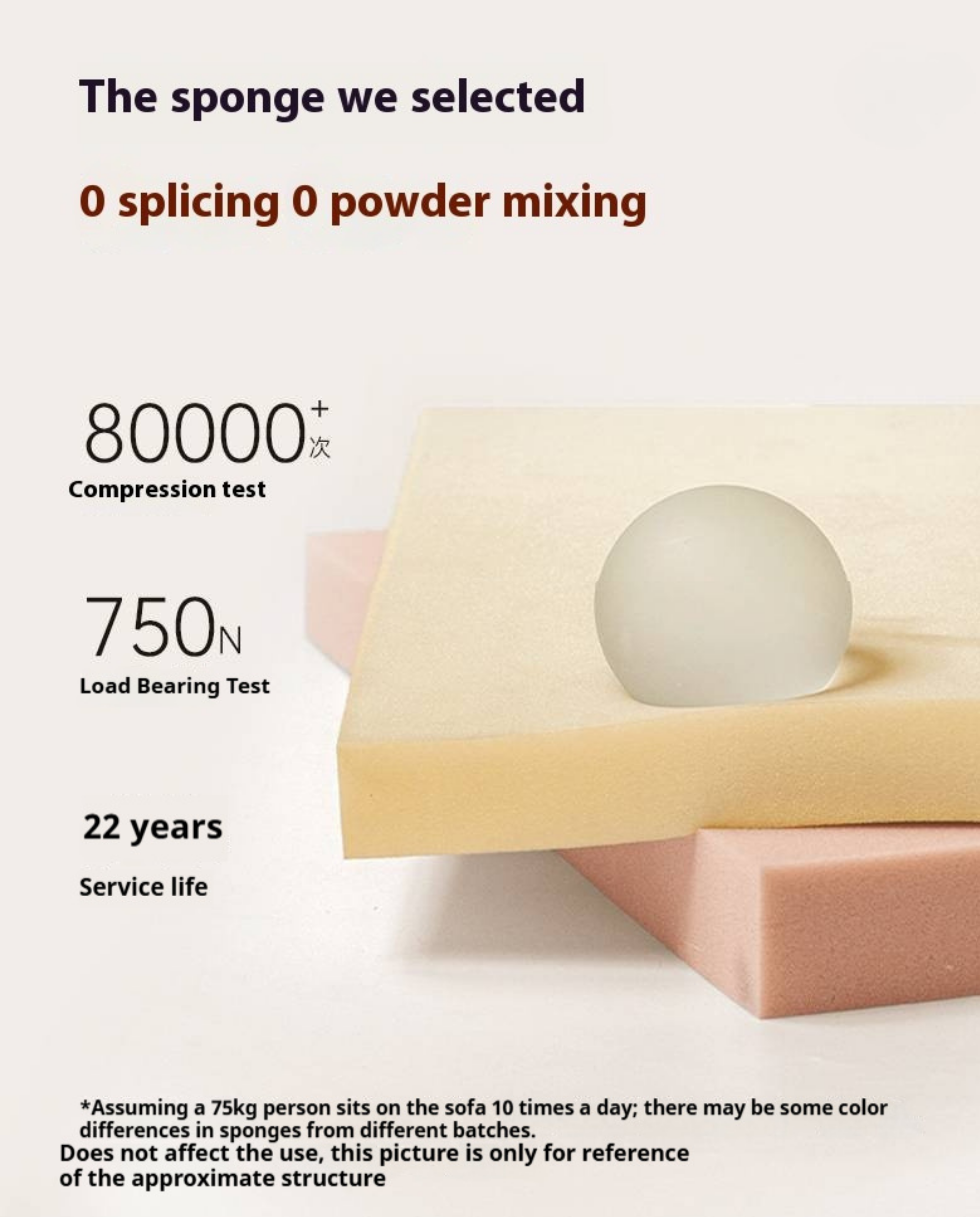 Cream Style Fabric Sofa with Pet-Friendly Scratch-Resistant Fabric, Fully Removable and Washable Design