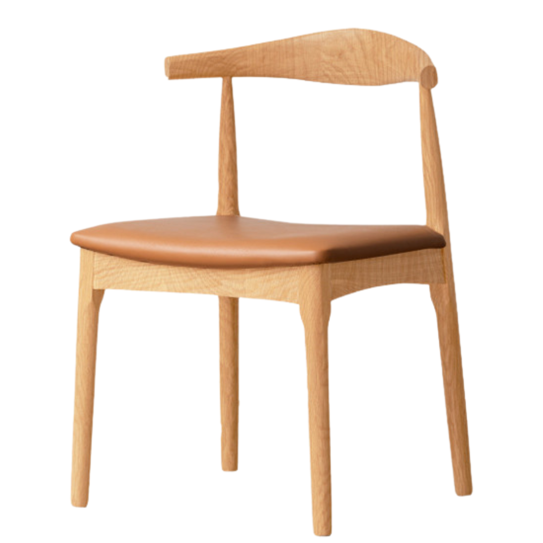 2-4 pcs set Ash, Oak Solid Wood -Horn Chair