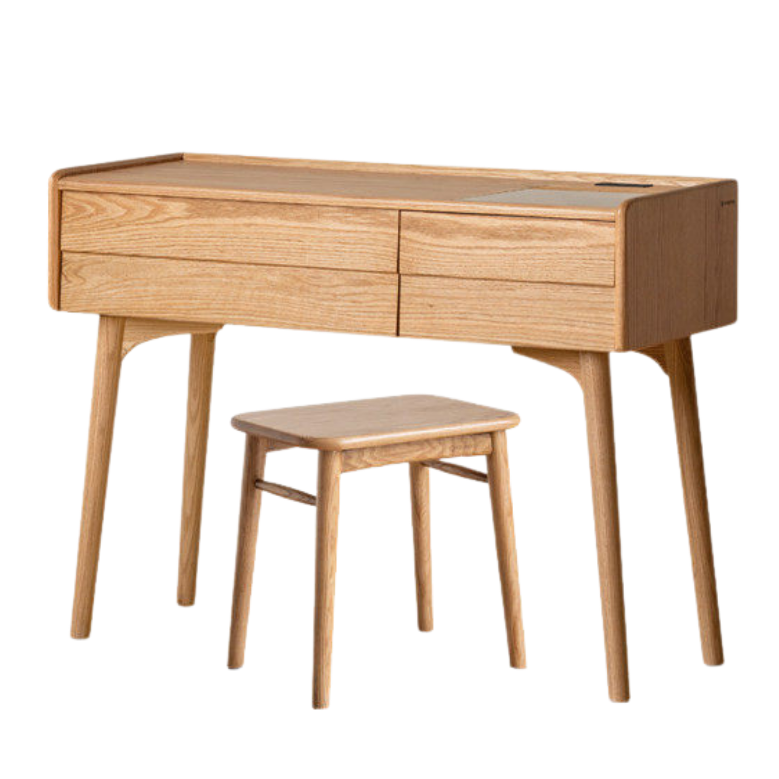 Oak Solid Wood Modern Minimalist Multifunctional Vanity Table