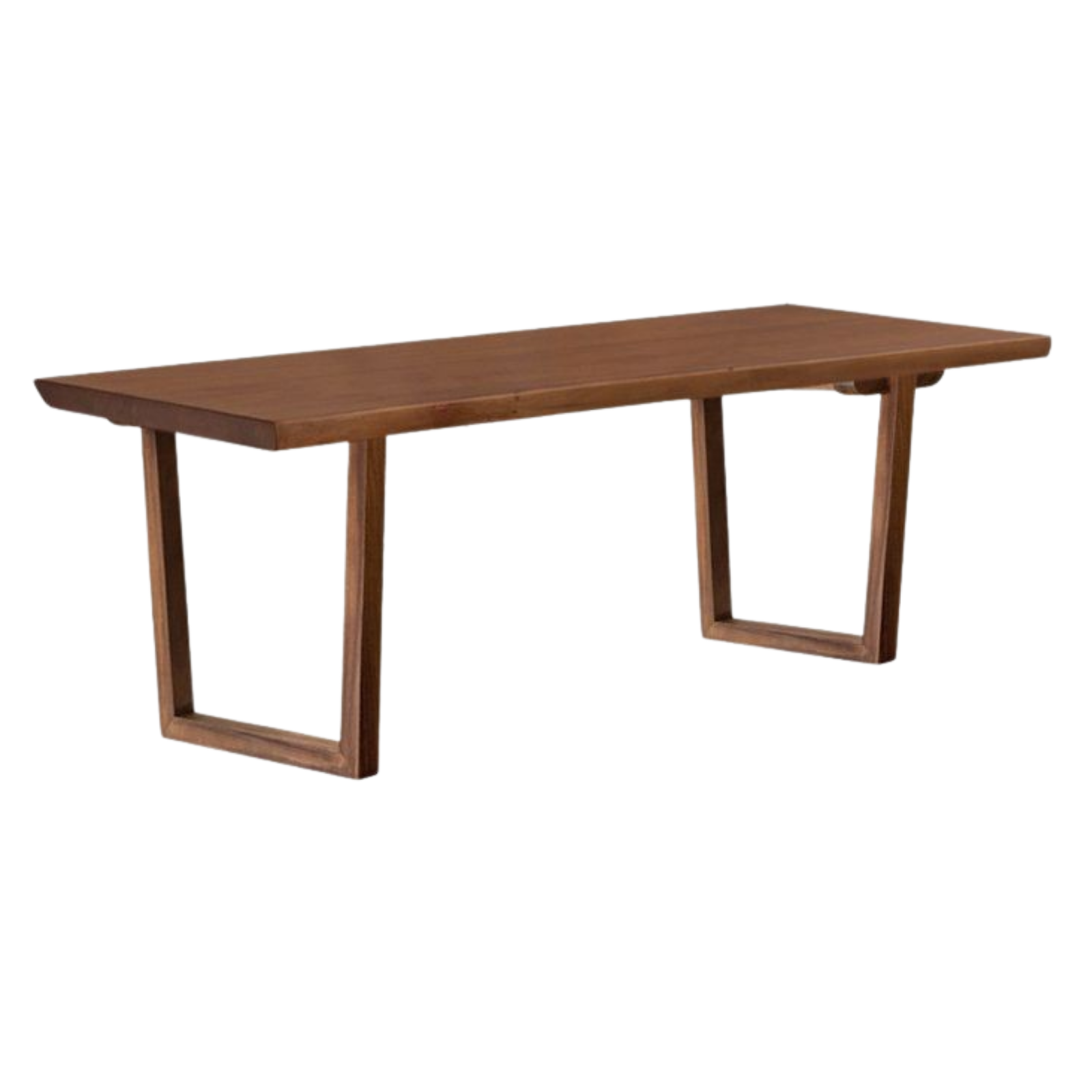 Ash, Black Walnut Solid Wood Dining Table with Wide Board and Natural Edges