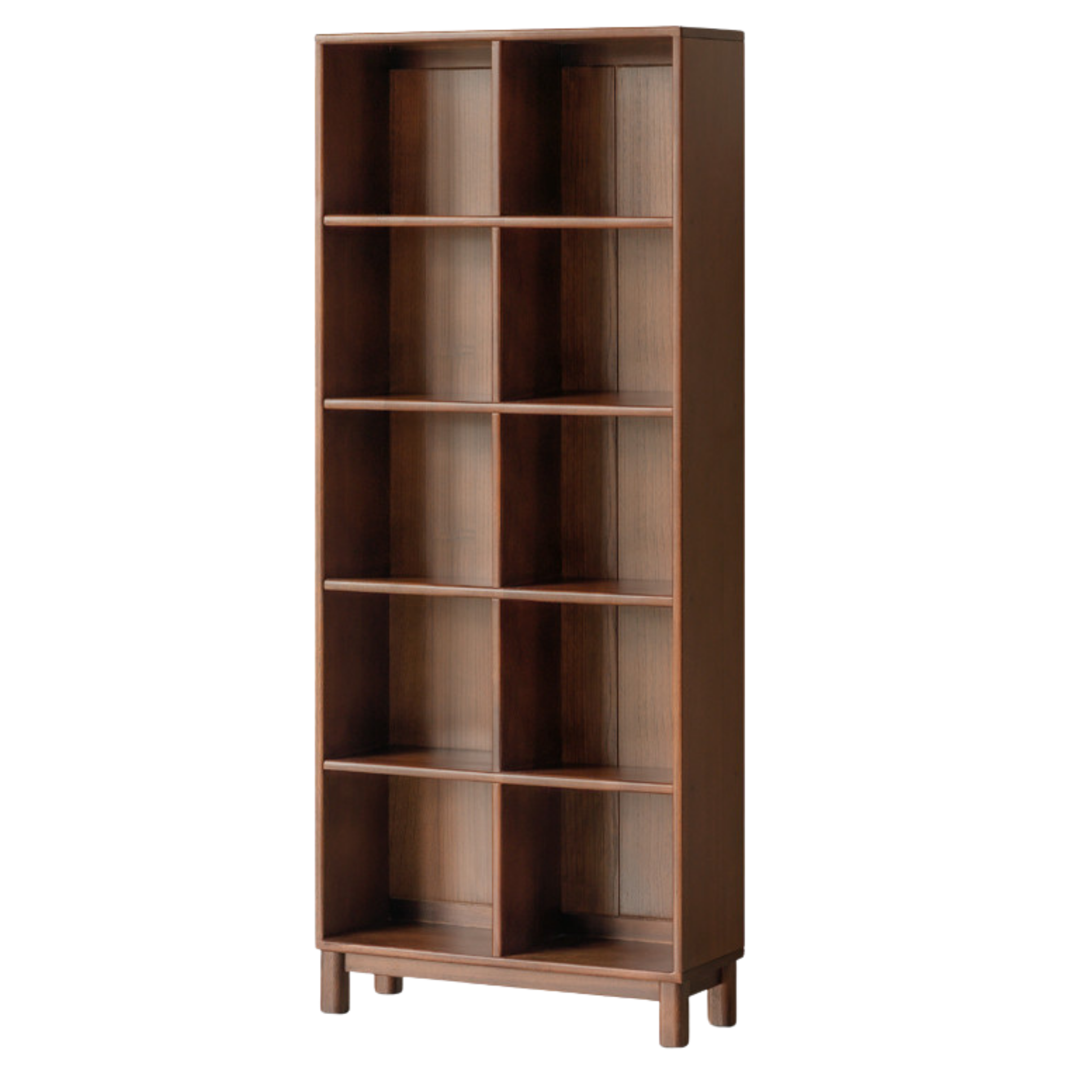 Sandalwood Solid Wood Light Luxury Style Bookshelf