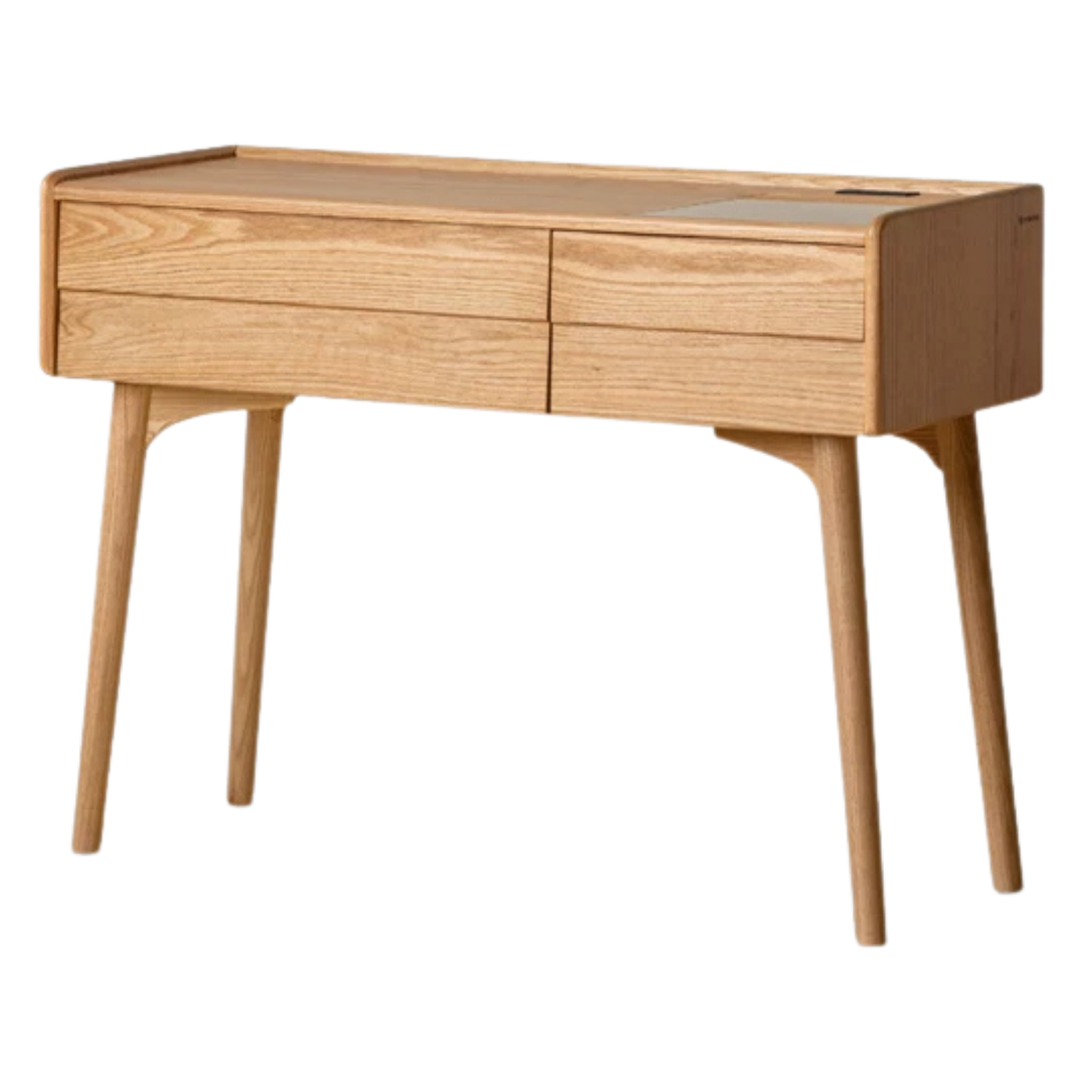 Ash, Oak  Solid Wood Modern Vanity Table with Storage