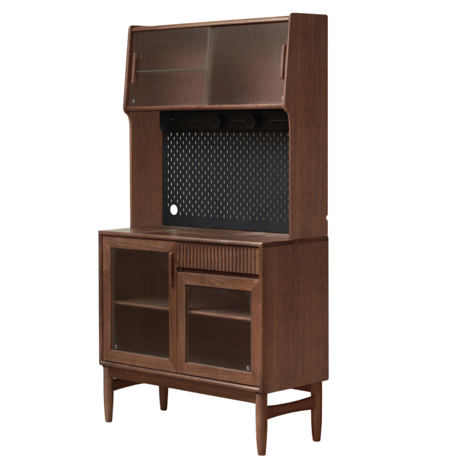 Oak, Black Walnut, South American Walnut, Solid Longan Hardwood, Red Zebrawood Solid Wood Light Luxury Sideboard