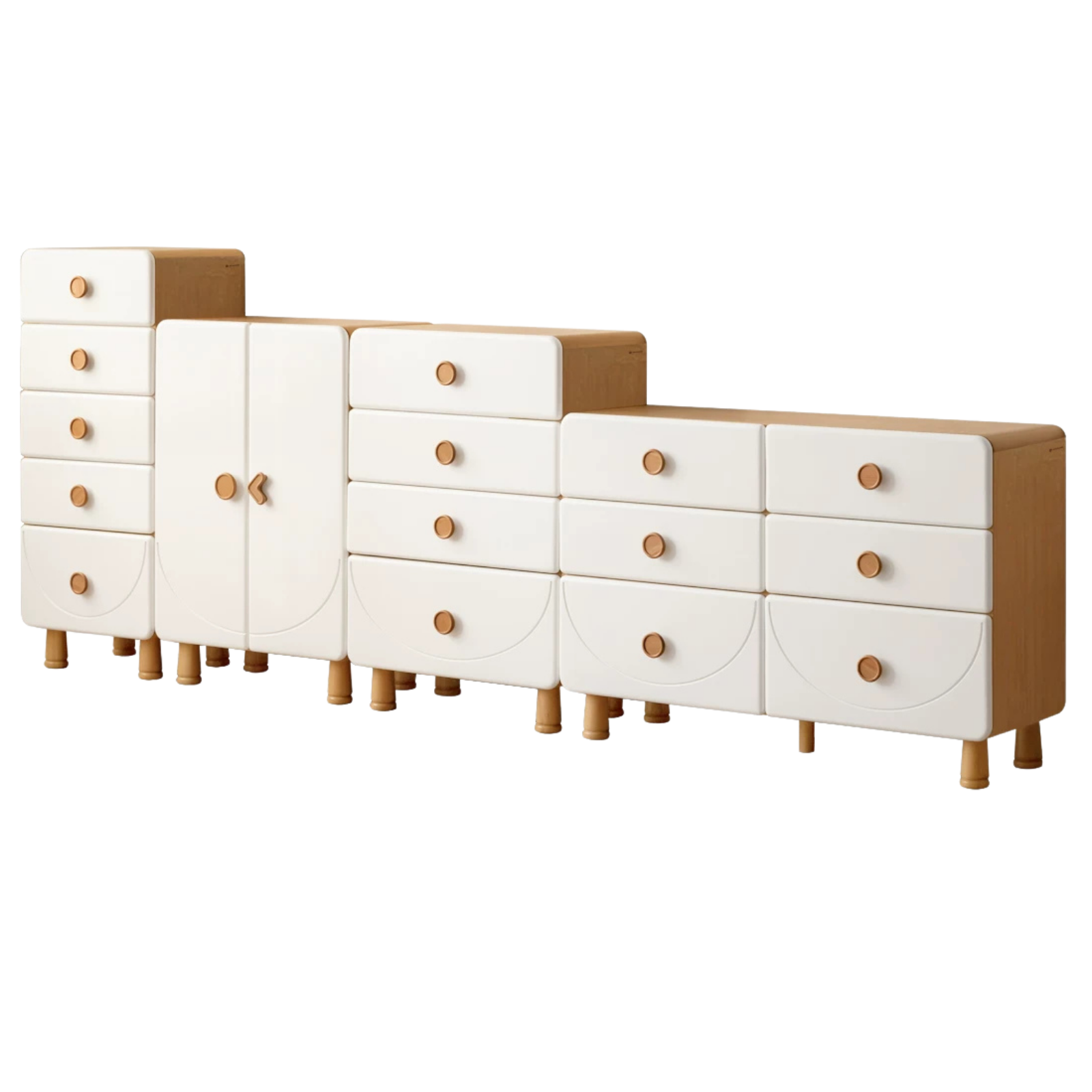 Beech Solid Wood, Solid RubberWood Kids Dresser
