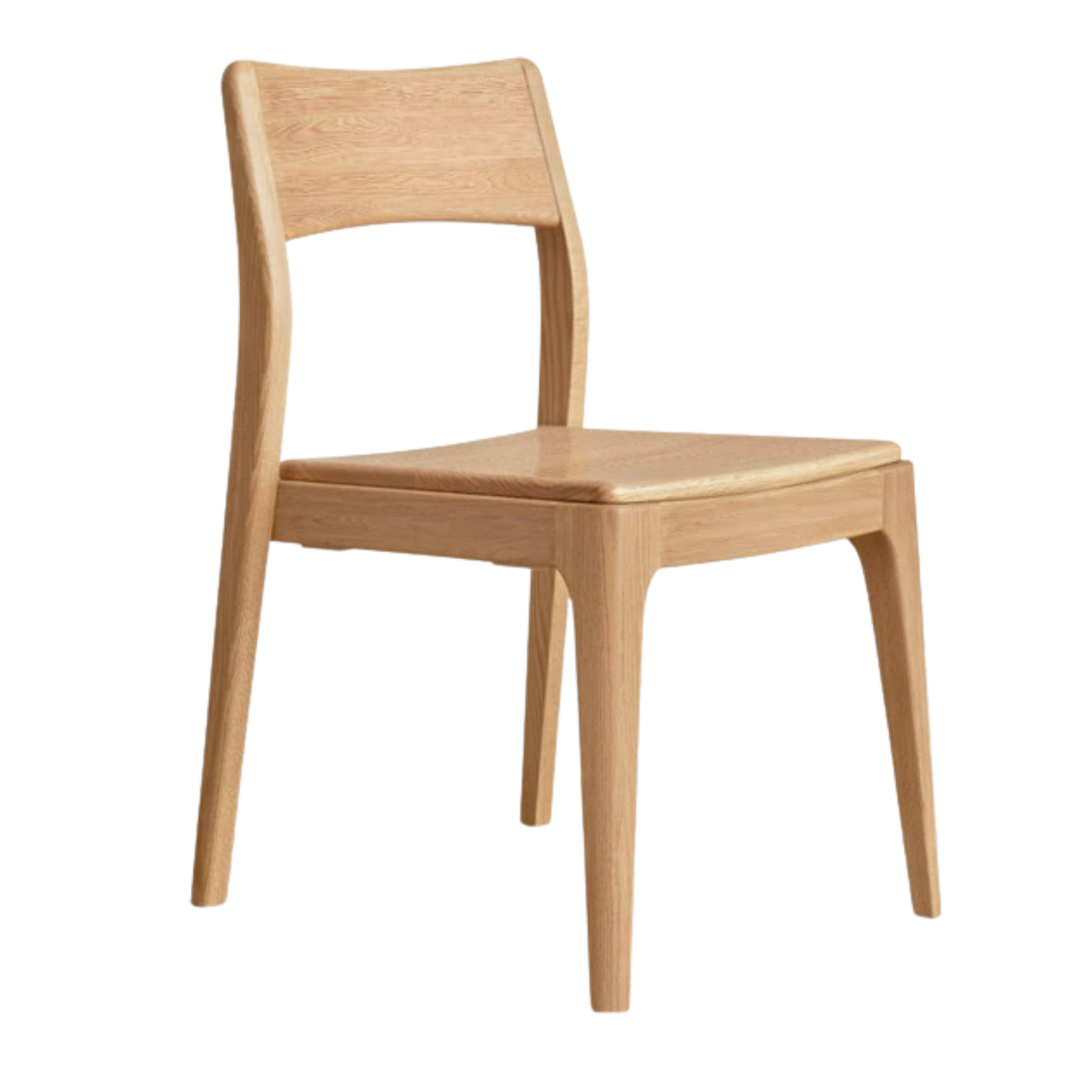 Set 4 pcs Black Walnut, White Ash, Ash, Oak, Solid Rubberwood Stacking Dining Chairs