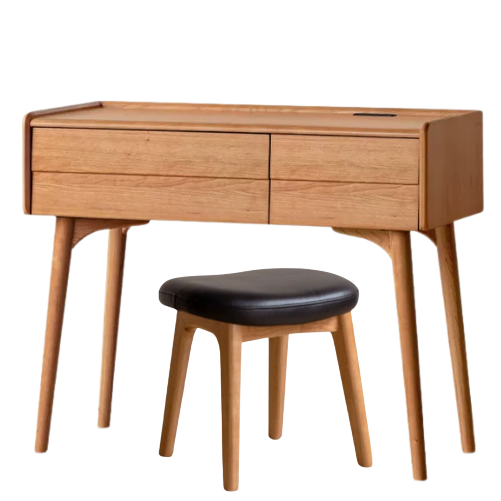 Cherry Solid Wood Retro Style Vanity Table.