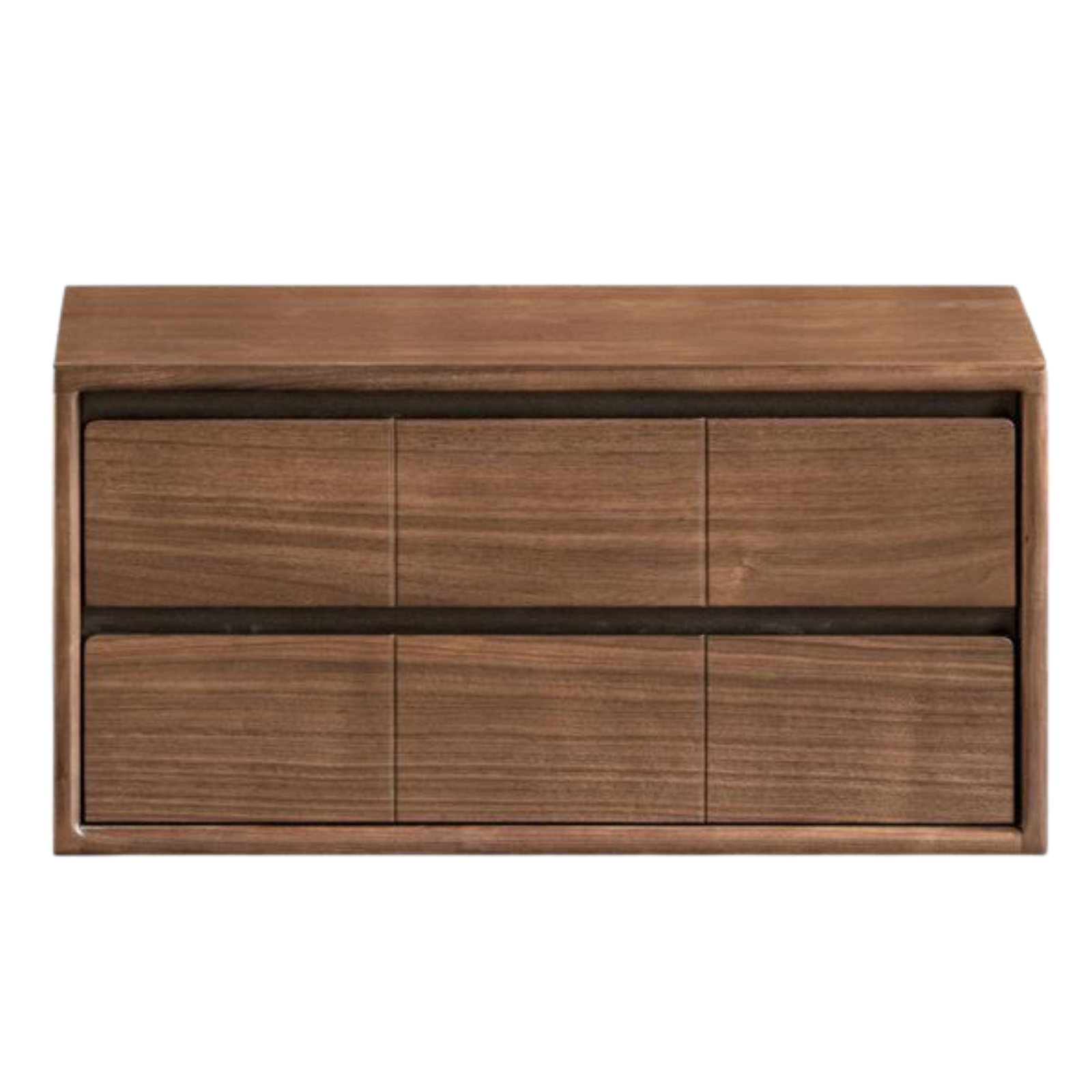 Black Walnut Solid Wood TV Cabinet with Modular Combination and Light Luxury Style