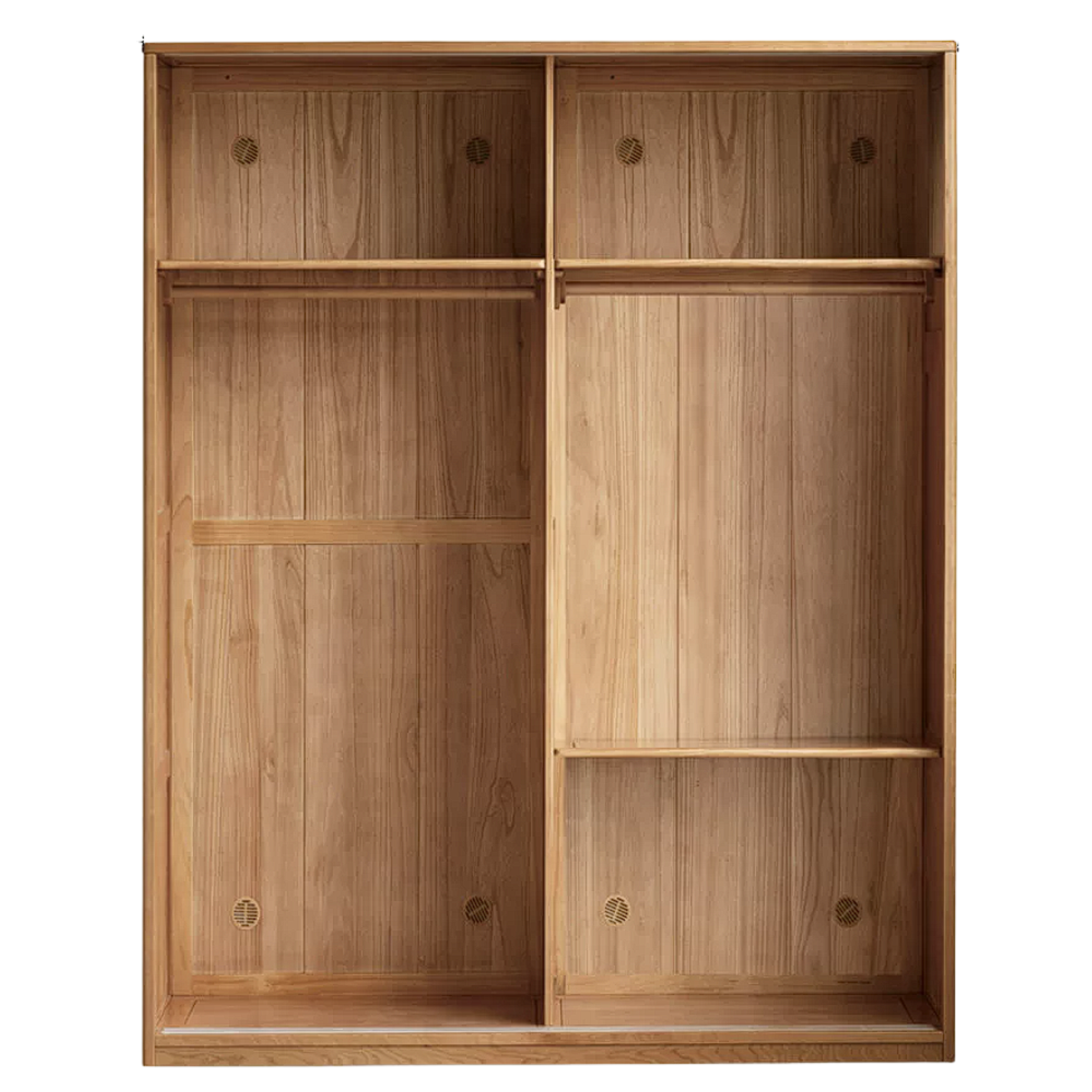 Cherry Wood Sliding Door Wardrobe.