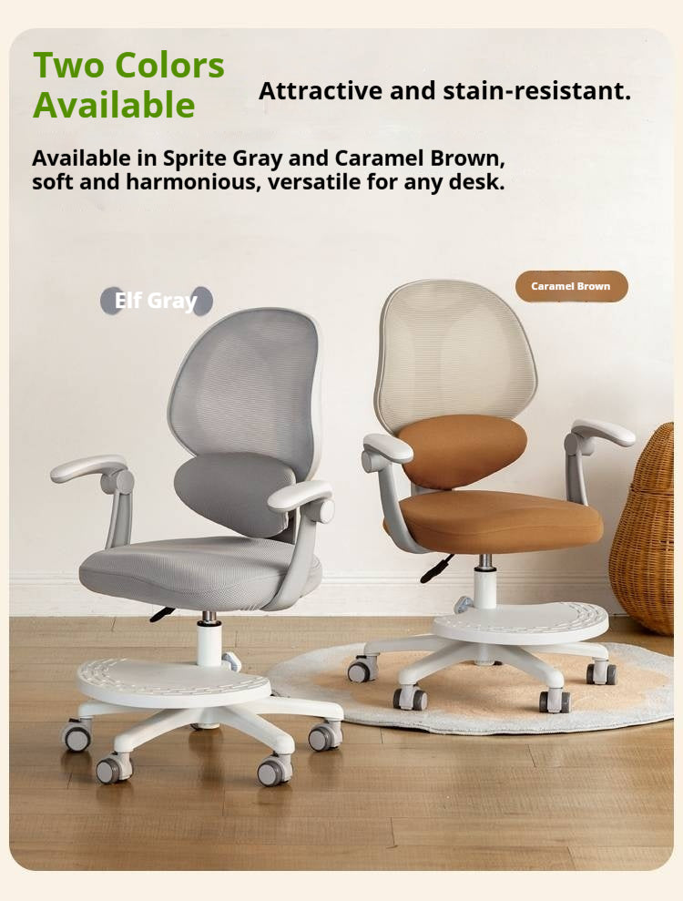 Children's Study Chair with Adjustable Backrest and Adjustable Lift